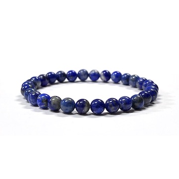 6mm Lapis Lazuli (A) Beaded Bracelet