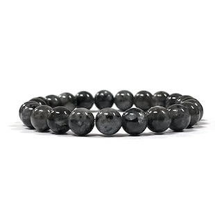 10mm Larvikite Beaded Bracelet