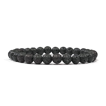 6mm Lava Stone Beaded Bracelet