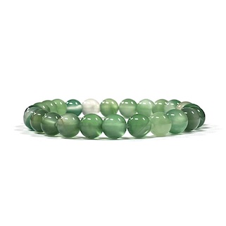 8mm Mint Green Agate Beaded Bracelet