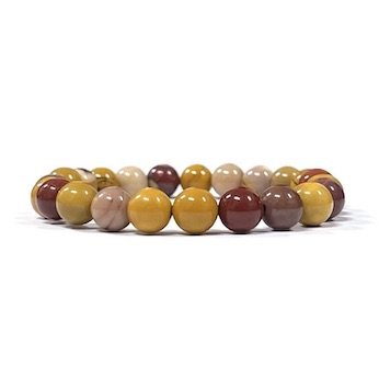 8mm Mookaite Beaded Bracelet