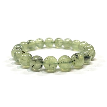 10mm Prehnite Beaded Bracelet