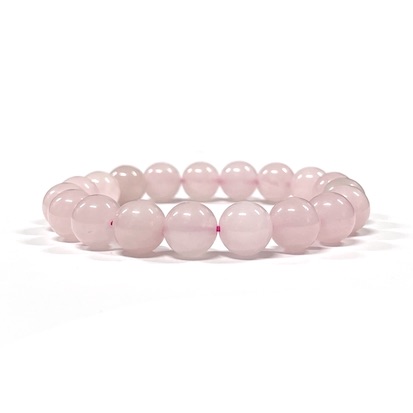 10mm Rose Quartz Beaded Bracelet
