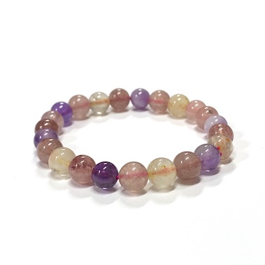 8mm Super Seven Beaded Bracelet