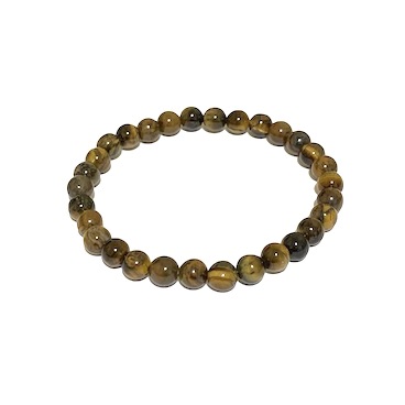 6mm Tiger's Eye (AB) Beaded Bracelet