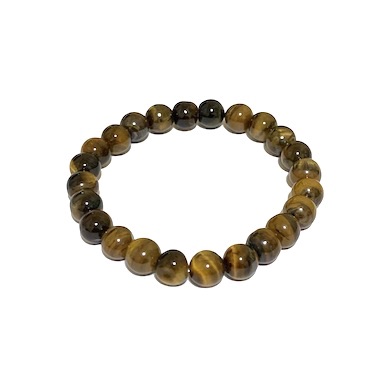 8mm Tiger's Eye (AB) Beaded Bracelet