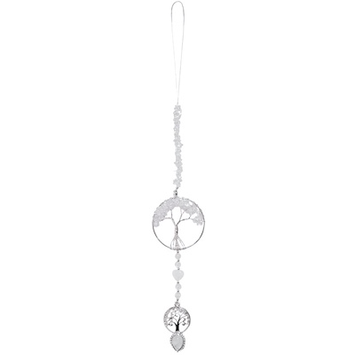 Clear Quartz Tree of Life + Tree Hanging
