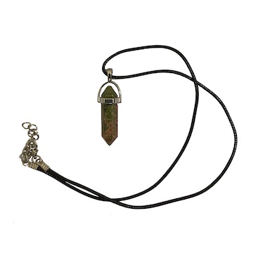 Unakite Point Necklace