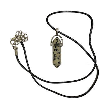 Dalmation Jasper Point Necklace