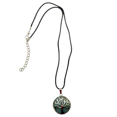 Light Blue Apatite Tree of Life Necklace