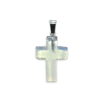 6 x Opalite Cross Pendant Manmade