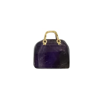 3 x Amethyst Handbag Pendant