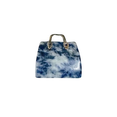 3 x Blue Spot Jasper Handbag Pendant