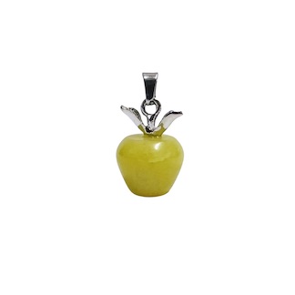 6 x Lemon Jade Apple Pendant