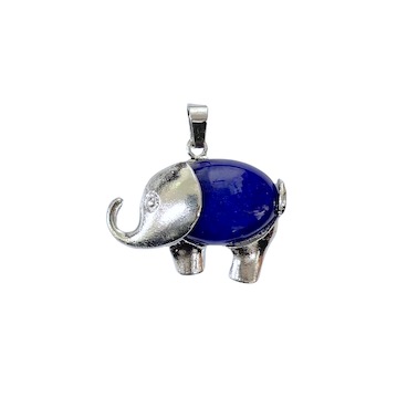 Lapis Lazuli Elephant Design Pendant