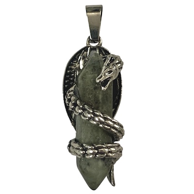 3 x Labradorite Dragon Point Pendant