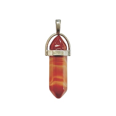 6 x Carnelian Double Point Pendant