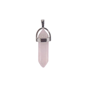 6 x Rose Quartz Double Point Pendant