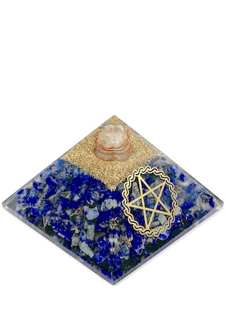 Lapis Lazuli Orgonite Pyramid 7.5cm