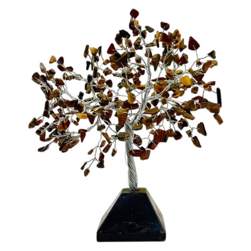 40% Off - 300 Bead Tiger's Eye Tree Black Tourmaline Stone Base