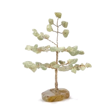 50 Bead Light Jade Tree Flat Agate Base