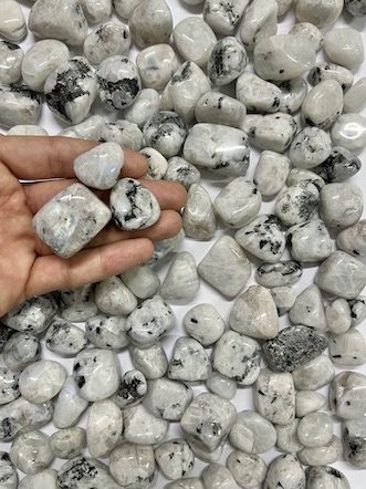 1kg Rainbow Moonstone Bulk Tumbled Stones