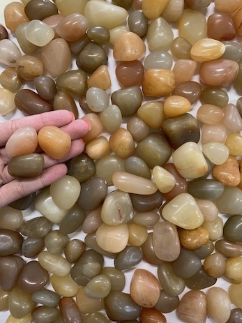 1kg Yellow Agate Bulk Tumbled Stones