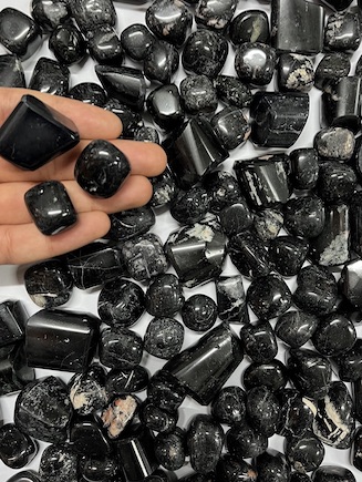 1kg Black Tourmaline Bulk Tumbled Stones