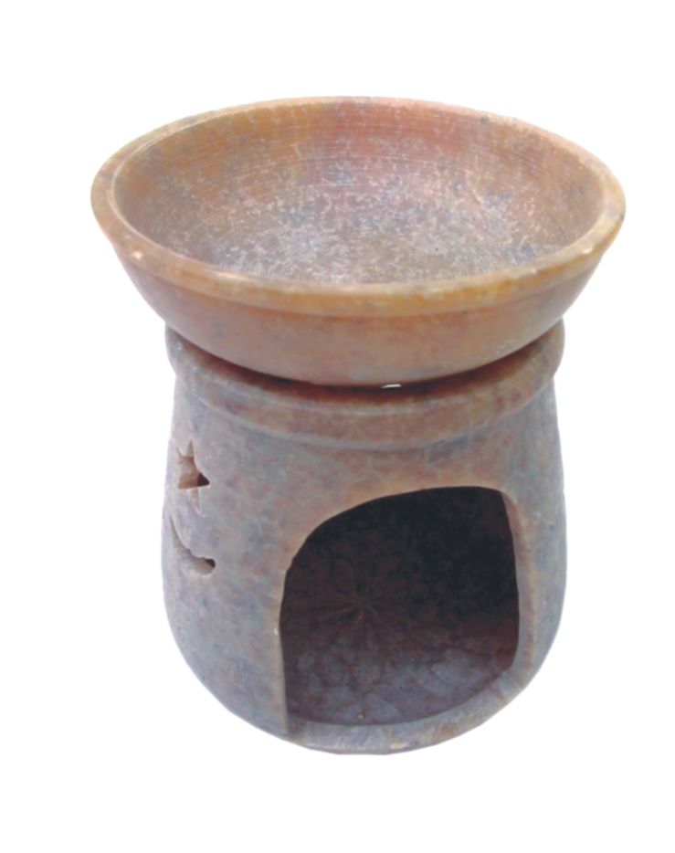 Medium soapstone oil burner 