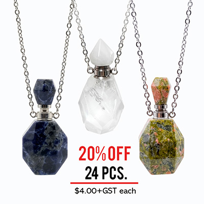 20% OFF - 24 pcs Semi-Precious Bottle Shape Necklace