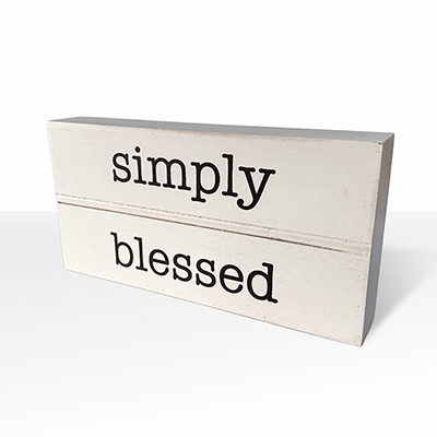 Simply Blessed Sign