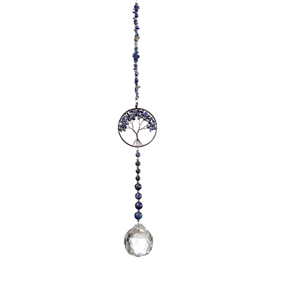 Sun Catchers Tree of Life Gemstone Lapis Lazuli