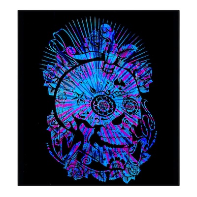 Skull Double Printed Throw