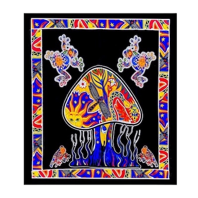Mushroom Printed Double Throw