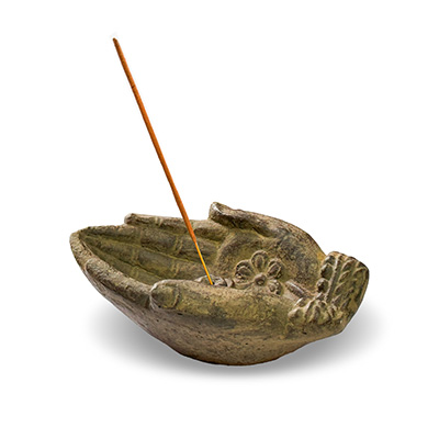 Two Hand Stone Incense Holder