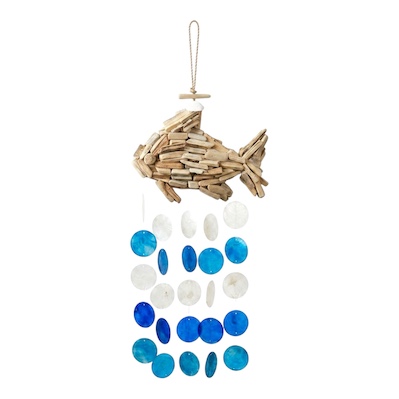 Fish Driftwood Shell Hanging