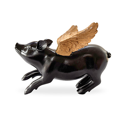 Flying Pig Figurine